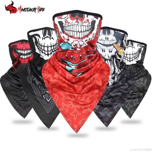 Balaclava Motorcycle Face Mask Moto Helmet Bandana Hood Ski Neck Full Face Mask Windproof Dustproof Anti-UV Face Shield