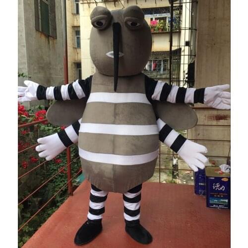 Black Mosquito Mascot Costume High Quality Adult Mosquito Insect Costumes Carnival Fancy Dress Suit for Sale