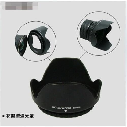 55mm Flower camera Lens Hood for Sony HX300 A330 A350 A290 A550 DT 18-55mm 35mm f/1.8 55-200mm 18-70mm