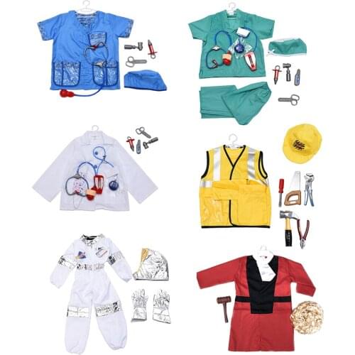 Kids Pretend Playing Toy Costume Prop Set for Halloween Cosplay Roles