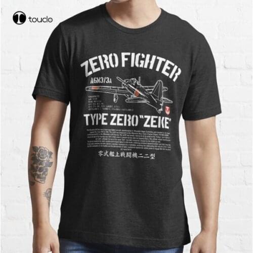 A6M Zero Zeke Imperial Japanese Nay Air Service Fighter Aircraft Plane World War 2 T-Shirt Tee Shirt