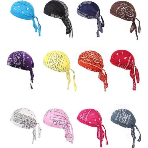 Cotton Cycling Cap Head Scarf Summer Men Running Riding Bandana Headscarf Ciclismo Pirate Hat Hood Headband