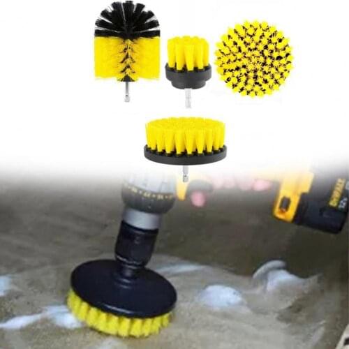 Hot Sale Electric Drill Brush Kit Tile Grout Scrubber Cleaning Drill Nylon Brushes Tub Cleaner Kit Wood Grinding Polishing Tool