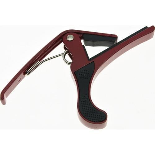 KAISH Red Color Acoustic Electric Guitar Capo Quick Change Release Trigger Key Clamp