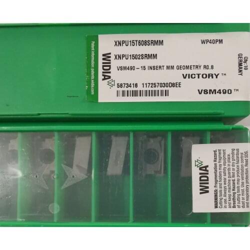 ORIGINAL 10PCS CARBIDE INSERT XNPU 15T608SRMM WP40PM