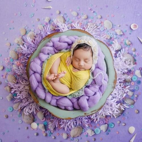 Coconut Newborn Photography Props Children photography props wooden flowerpot studio photo basin multicolor optional