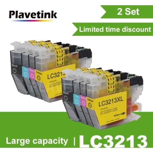 Plavetink 2set LC3213 Full Ink Cartridges Compatible For Brother LC 3213 XL DCP-J772DW DCP-J774DW MFC-J890DW MFC-J895DW Printers