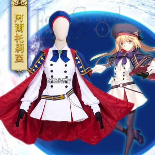 Anime Fate Grand Order Altria Pendragon Ver 2.0 Battle Suit Dress Outfit Cosplay Costume Halloween Women Free Shipping 2021 New