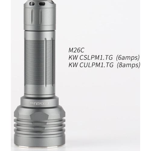 M26C with KW CSLPM1.TG 6500K white tint,4modes or 12 groups