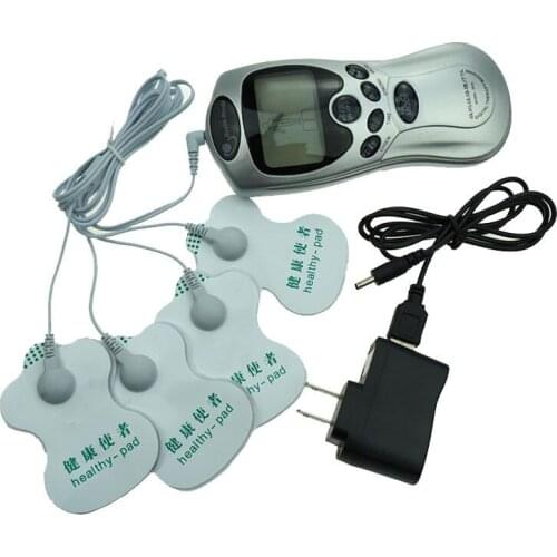 Massager Electronic Shock Nipple Pads Breast Body Massage Relax Relief Muscle Pain Electro Stimulator + 4pcs Gel Massage pads