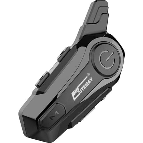 Helmet Intercom Motorcycle BT-Headset For 2 Rider Intercomunicador Moto Interphone Earphone Wireless Handsfree MP3 Player