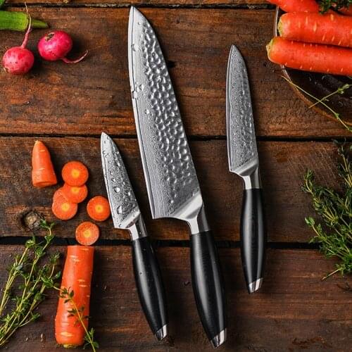 Knife Set 3pcs Kitchen Knives Set Professional Chef Knife Paring Fruit Slicing Cooking Tool Kitchen Accessories Christmas Gift