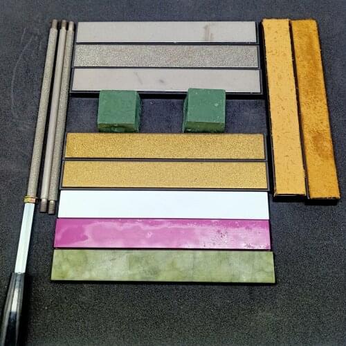 3pc/11pcs set Knife Sharpener whetstone sets for RUIXIN PRO RX-008 diamond bar Variety of whetstone combo sets wax leather