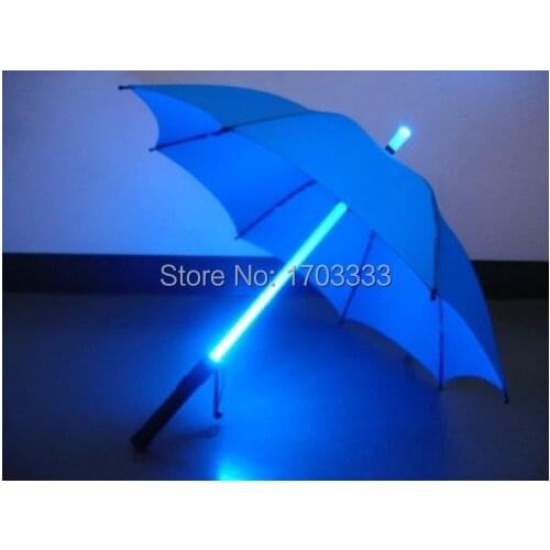 New 2016 Lightsaber Umbrella Cool the umbrella men woman LED umbrellas great Gift Fore Runners