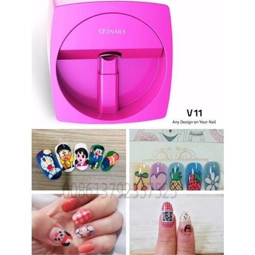 2020 NEW O2 V11 Mobile Nail Printer nail Manicure Color Printing Nail Art Equipment nail printer machine phone App