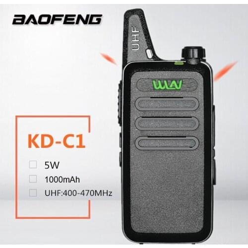WLN KD-C1 Mini Kids Walkie Talkie Ham CB Radio Station UHF 400-470MHz Mobile Transceiver USB Charger Woki Toki wln kd-c1 bf t1