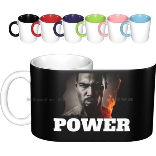 Power-Tv Show Ceramic Mugs Coffee Cups Milk Tea Mug Power Tv Tv Show Funny Happy Popular Starz Ghost Truth Lela Loren Omari