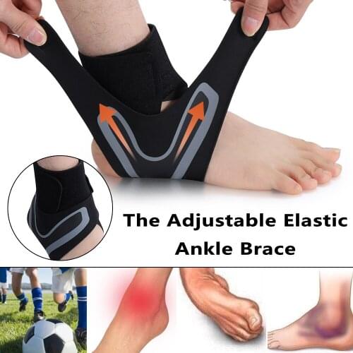 1 Pc Unisex Adjustable Lightweight Breathable Anti Sprain Elastic Ankle Brace Foot Protection Bandage Compression Ankle Wrap
