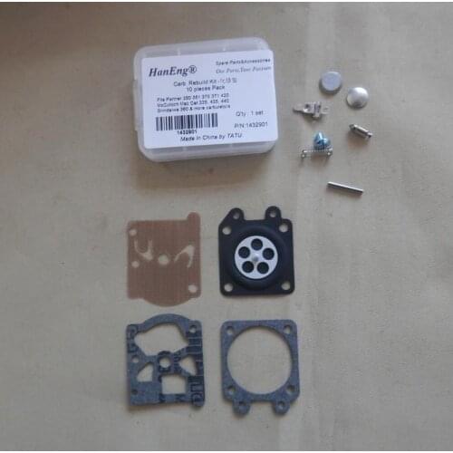 335 CARB REPAIR KIT FITS McCulloch Mac Cat 335 435 440 CHAINSAW CARBURETOR DIAPHRAGM GASKET SPRING REBUILD OVERHAULT