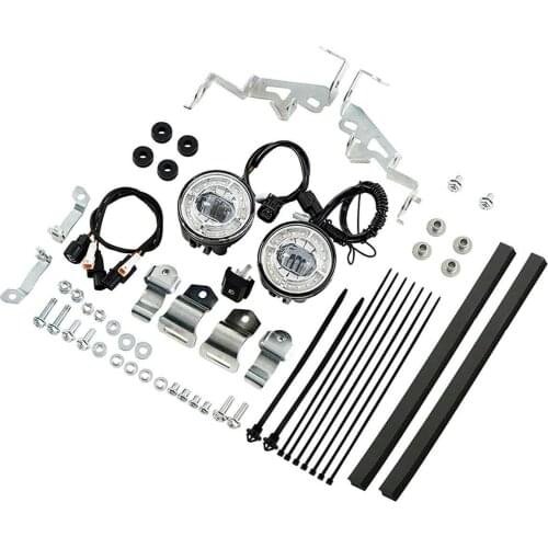 Motorcycle LED Fog Lights W/ Attachment Kit For Honda Goldwing 1800 GL1800 2018–2020 2019