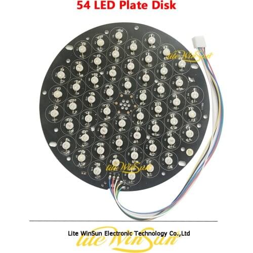 54 LED Plate Disk LED Par Light Par LED Light 54 LEDs RGBW RGB Blue Warm White LED Plate