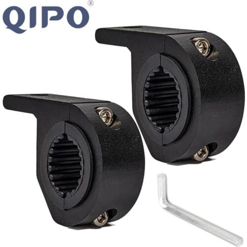 QIPO 2xUniversal Morbiker Holder Bull Bar Mount Bracket Fog Driving Light Spotlight Clamp Bracket for Car Motorcycle Crash Guard
