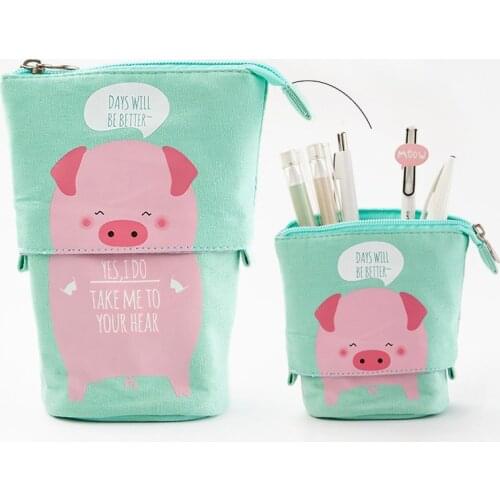 Pop-up Pencil Case Large Capacity Cute Multifunctional Pen Holder Stationery School Office Supplies UY8