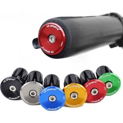 1 Pairs Bike Handlebar End Plugs MTB Road Bike Cycling Aluminum Handlebar Grips Handle Bar Cap 6 Colors