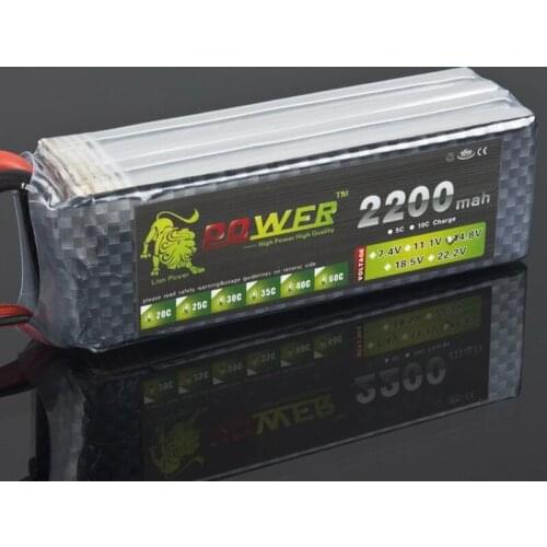 1pcs Lion Power 14.8V 2200MAH 30C max 35CLiPo RC Battery For airplane