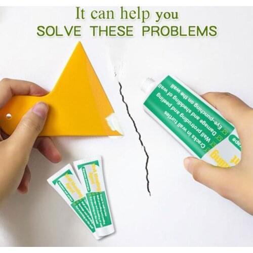 100ml Wall Mending Agent Wall Repair Cream Latex Paint Repair Paste With Scraper