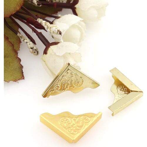 50pcs Book Folder Scrapbooking Albums Menu Metal Folders Corner Protectors Card File MFor 24mm DIY Scrapbooking Accessories