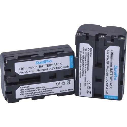 2pc 1800mAH NP-FM500H NP FM500H FM500H Li-ion Rechargeable Camera Battery for Sony Alpha SLT A57 A65 A77 A99 A350 A550 A580 A900