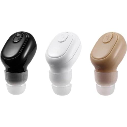 Bluetooth Earpiece V5.0 Mini Single Bluetooth Earbud Smallest Wireless Headphones Noise Cancelling Mic