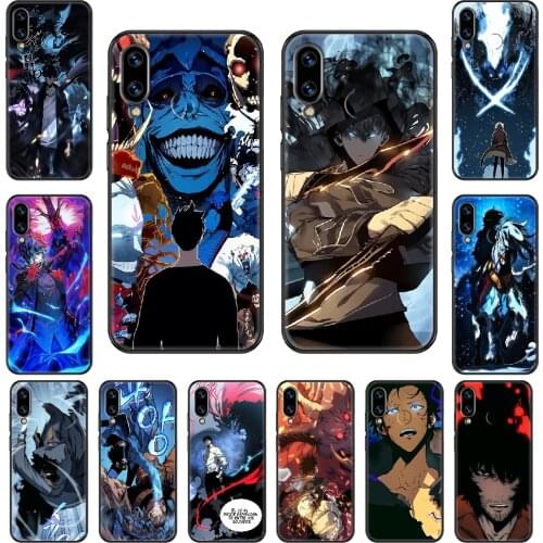 Anime Solo leveling Phone case For Huawei Honor Mate 5 7 8 9 10 20 i A X Lite Pro black art back pretty shell soft cell cover