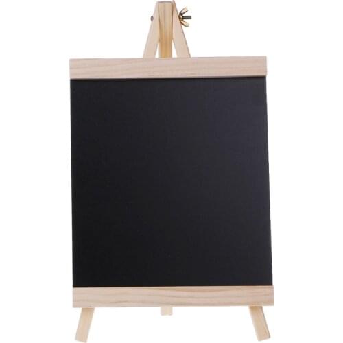 Size/L Desktop Message Blackboard Easel Chalkboard Kids Wood Writing Boards Collapsible