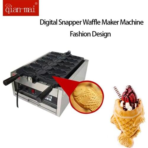 Electric 6PCS Snapper Fish Waffle Maker Machine