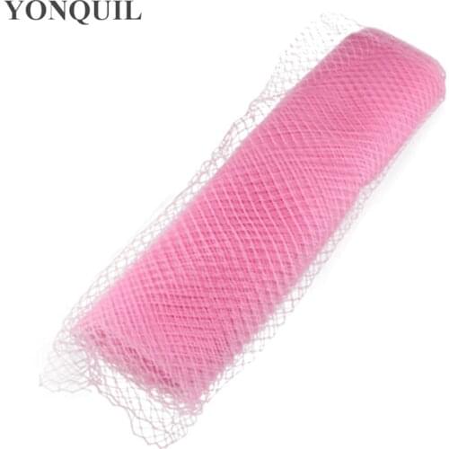 45Cm Pink Birdcage Veils for Fascinators Chic DIY Hair Accessories Millinery Hat Headwear Nettings Ladies Wedding Bridal Velling