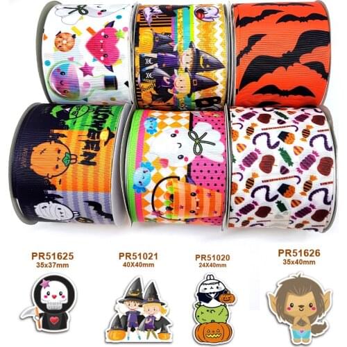 Halloween characters cartoon characters printed grosgrain ribbon 42523