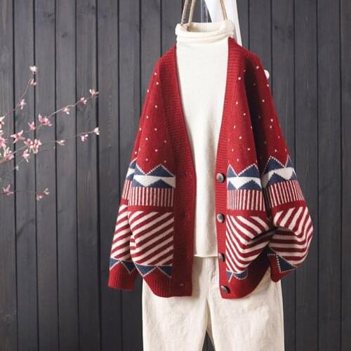 New wild loose jacquard thin soft sweater cardigan 2021 spring and autumn womens fashion casual sweater
