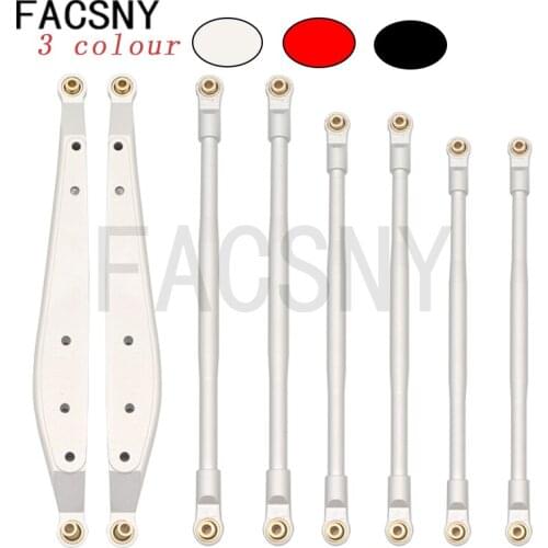 8 Pcs Metal Link Rod Linkage Rear Trailing Arm Set for AXIAL RBX10 Ryft 1/10 RC Crawler Upgrade Parts Accessories