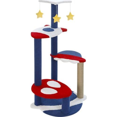 Space capsule cat litter sisal cat climbing frame cat tree one-piece large multi-layer cat climbing column cat jumping platform