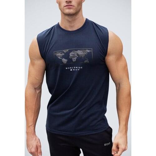 Summer Mens Gym Tank Top Vest Fitness Bodybuilding Workout Sleeveless Shirt Cotton Undershirt Casual Singlet Vest Brand Clothing