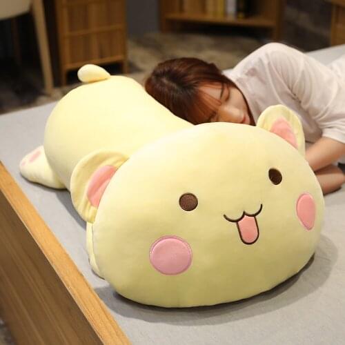 Kawaii Lying Bear Plush Toys Cute Bear Doll Lovely Stuffed Animals Pillow Soft Cartoon Cushion Kid Girls Christmas Gifts Kawaii