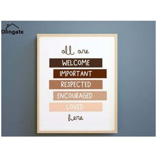 Motivational Quotes Text Canvas Painting Nordic Modern Letter Wall Art Posters and Prints One Piece Wall Pictures Home Decor