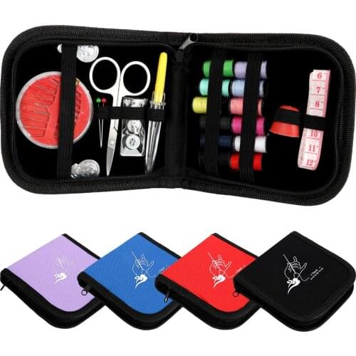 Embroidery Craft Quilting Thread Stitching Portable Travel Sewing Box Kitting Needles Tools Sewing Kits