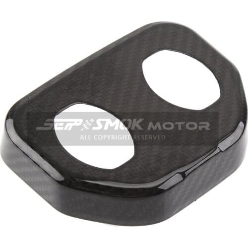 Applicable Adv150 Carbon Fiber Steering Gear Box Cover Bright Black Patch Direction Cover Protection Carbon Fiber Patch