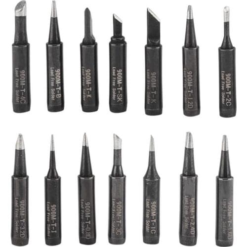 14Pcs Copper Soldering Iron Tips External Heating Brass Welding Head Solder Station Tools