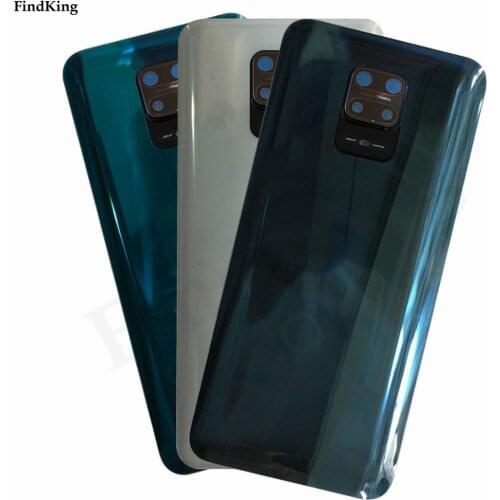 100% New Battery Cover For Xiaomi Redmi Note 9S / Note 9 Pro Max Door Rear Glass Housing Case Back Battery Cover With logo Lens