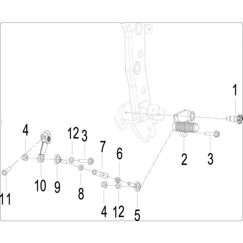 Gear shift pedal page of Benelli TNT150 BJ150-29A BJ150-29B