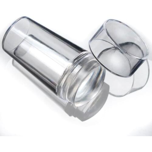 Transparent Nail Stamper For Stamping Plate DIY Clear Stamper Head Nail Art Stamp Template Tools For Plate